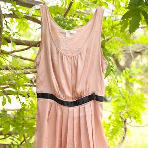 Lauren Conrad Blush Dress w Black waist ribbon Sz8